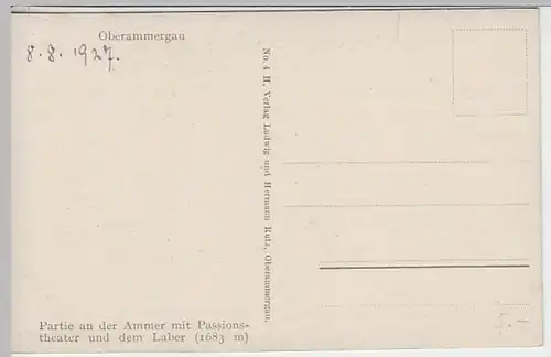 (24997) AK Oberammergau, Passionstheater 1927