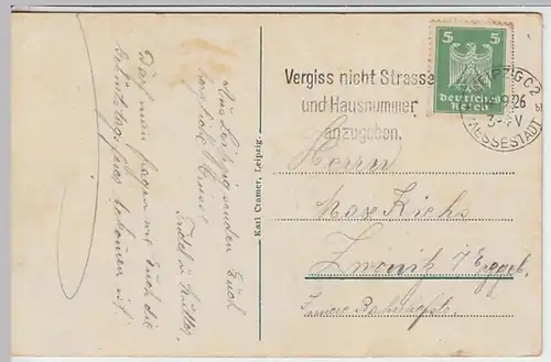 (24889) AK Leipzig, Mehrbildkarte 1926