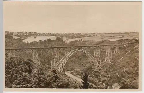 (24841) Foto AK Müngstener Brücke 1939