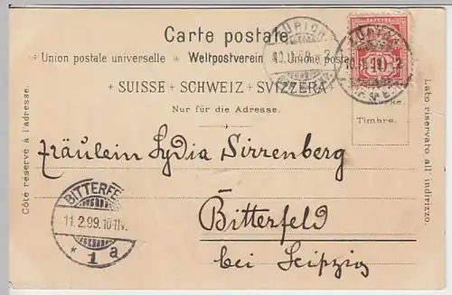 (24795) AK Gruß aus Zürich, Stadttheater 1899