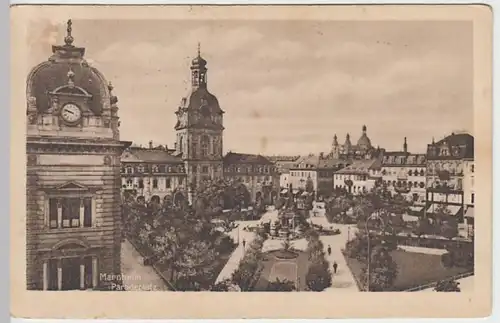 (24688) AK Mannheim, Paradeplatz 1922