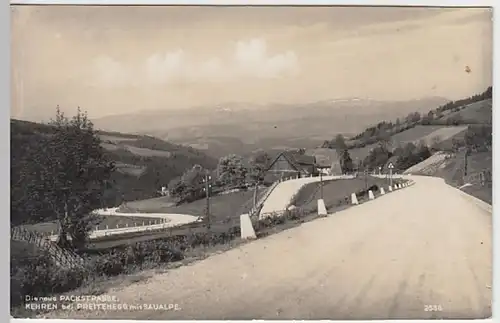(24685) Foto AK Packstraße bei Preitenegg, Saualpe, vor 1945