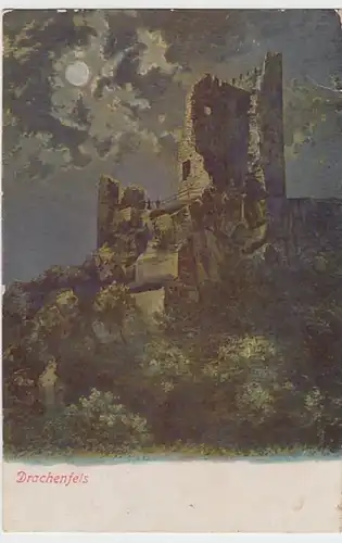 (24676) AK Königswinter, Burg Drachenfels 1920