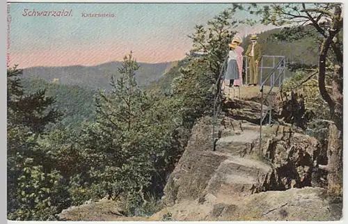 (24643) AK Schwarzatal, Katzenstein, um 1907