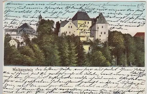 (24629) AK Wolkenstein, Erzgeb., Schloss 1902