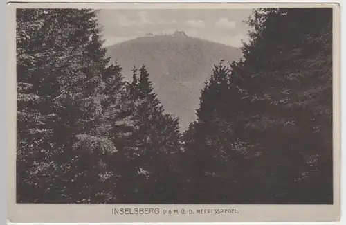 (24607) AK Großer Inselsberg, Thüringer Wald, vor 1945