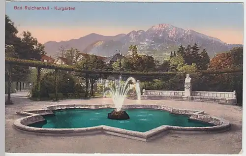 (24593) AK Bad Reichenhall, Kurgarten, vor 1945