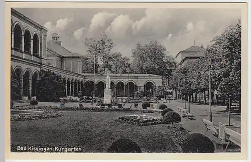 (24592) AK Bad Kissingen, Kurgarten 1938