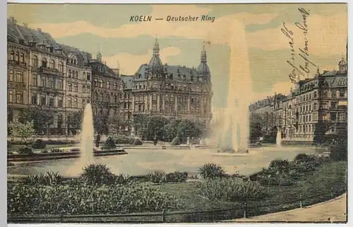 (24574) AK Köln, Deutscher Ring 1908