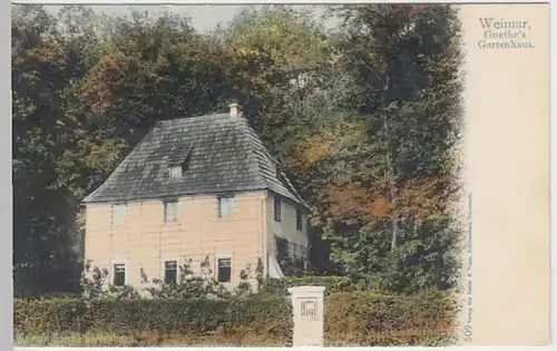 (24526) AK Weimar, Goethes Gartenhaus, bis 1905