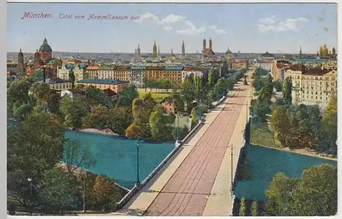 (24521) AK München, Blick vom Maximilianeum, vor 1945