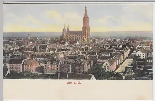 (24516) AK Ulm, Donau, Stadtansicht, Münster, vor 1945