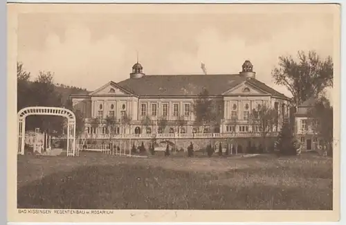 (24511) AK Bad Kissingen, Regentenbau, Rosarium 1919