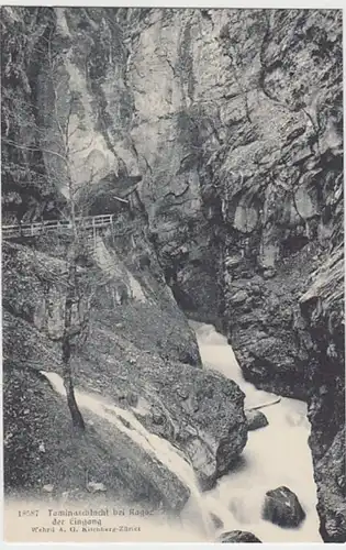 (24436) AK Taminaschlucht bei Bad Ragaz, vor 1945