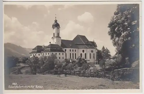 (24403) Foto AK Wies, Steingaden, Wallfahrtskirche, vor 1945