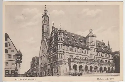 (24391) AK Rothenburg ob der Tauber, Rathaus 1912