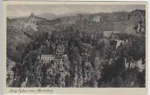 (24367) AK Berg Oybin, Blick vom Pferdeberg