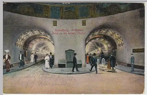 (24362) AK Hamburg, Elbtunnel 1913