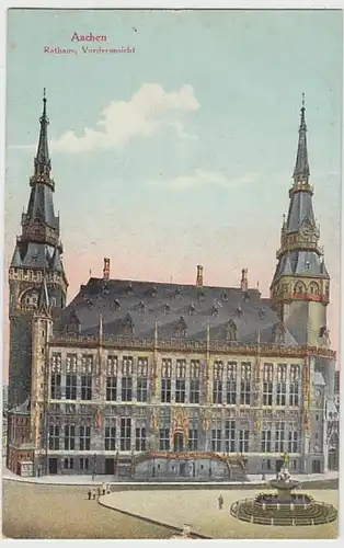 (24331) AK Aachen, Rathaus, vor 1945