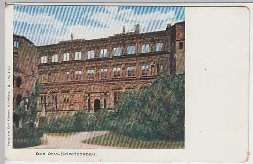 (24282) AK Heidelberg, Schloss, Ottheinrichsbau, bis 1905