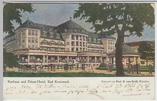 (24275) Künstler AK Bad Kreuznach, Kurhaus 1916