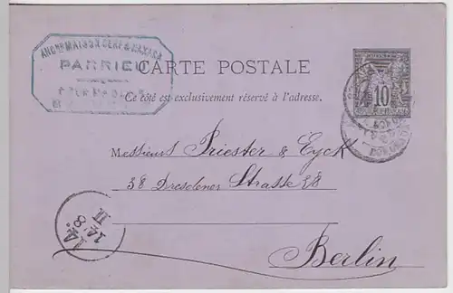 (24255) Ganzsache Frankreich 1886