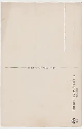 (24234) Künstler AK Hoffmann, Friedrich von Schiller, vor 1945