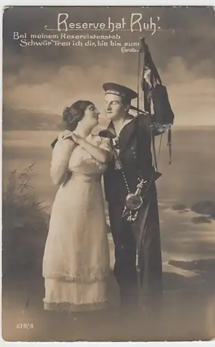 (24230) Foto AK Patriotika, Bei meinem Reservistenstab 1914