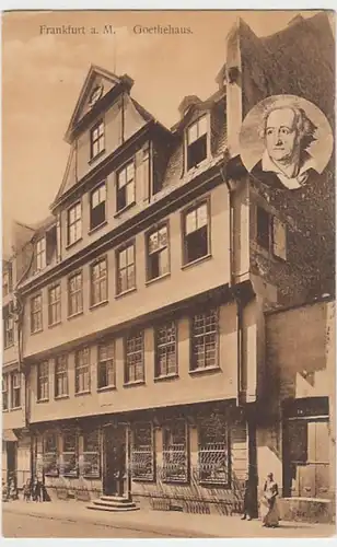 (24134) AK Frankfurt am Main, Goethehaus, vor 1945
