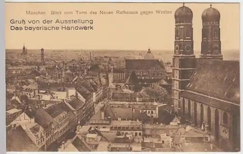 (24088) AK München, Blick vom Turm Neues Rathaus 1928
