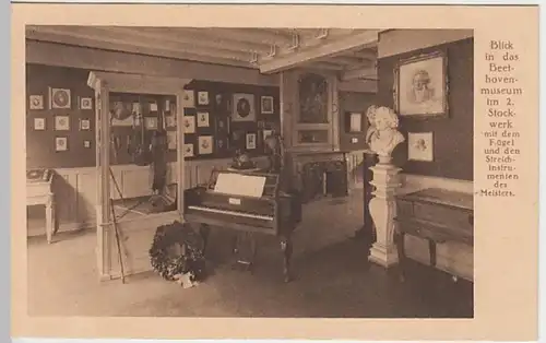 (24059) AK Bonn, Beethoven-Haus, Inneres 1927