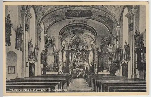 (24049) AK Marktleugast, Kirche Marienweiher, Inneres, vor 1945