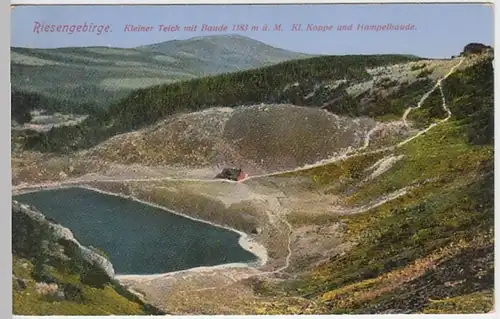 (24032) AK Riesengebirge, Karkonosze, Kleiner Teich, Maly Staw, vor 1945
