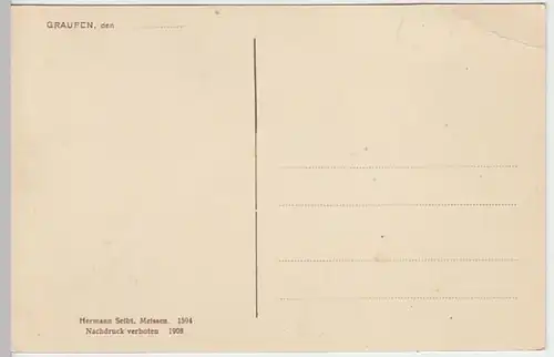 (23882) AK Graupen, Krupka, Ortsansicht, um 1908