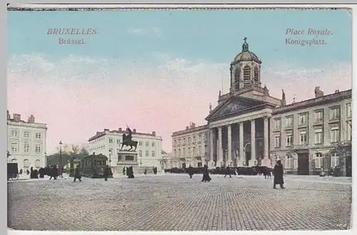 (23868) AK Bruxelles, Brüssel, Königsplatz, vor 1945