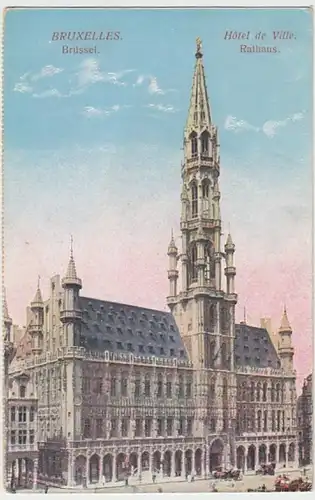 (23866) AK Bruxelles, Brüssel, Rathaus, vor 1945
