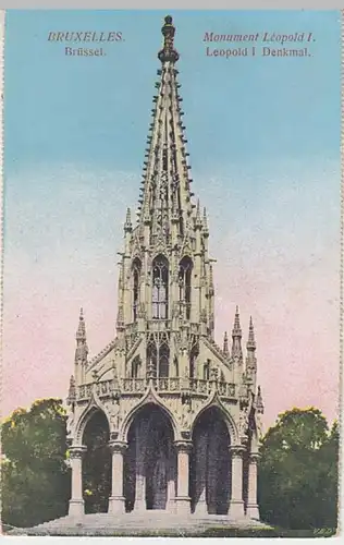 (23865) AK Bruxelles, Brüssel, Denkmal Leopold I., vor 1945