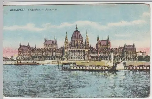 (23862) AK Budapest, Parlament, vor 1945