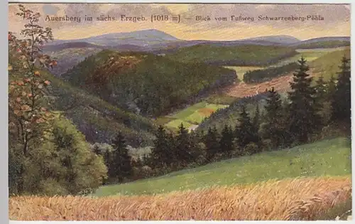 (23779) Künstler AK Auersberg, Erzg. 1930