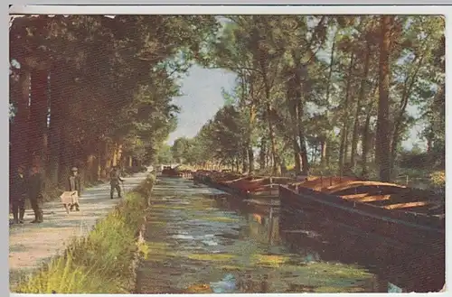 (23751) AK Loivre, Aisne-Marne-Kanal, Kähne 1916