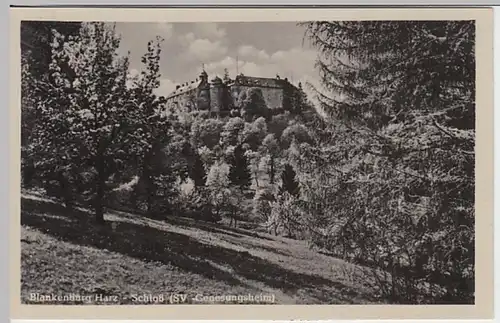 (23742) AK Blankenburg, Harz, Schloss 1953