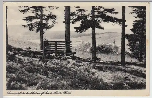 (23736) AK Oberweißbach, Thür. Wald, Blick aus dem Wald