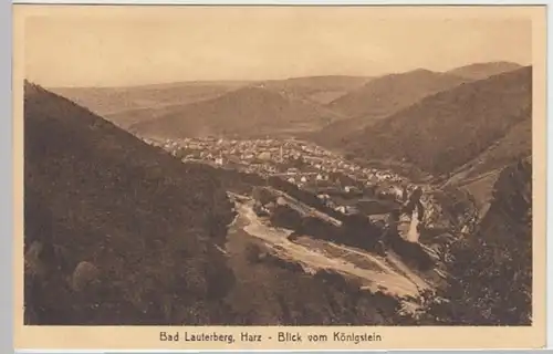 (23705) AK Bad Lauterberg im Harz, Blick vom Königstein 1928