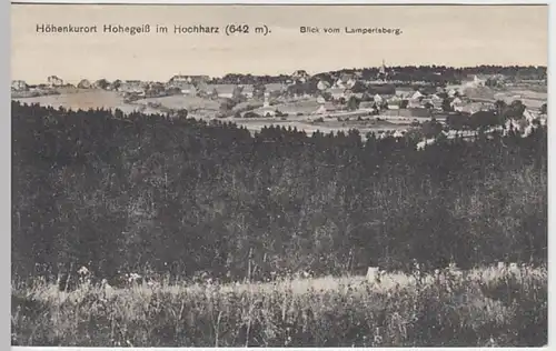 (23704) AK Hohegeiß, Blick vom Lampertsberg 1928
