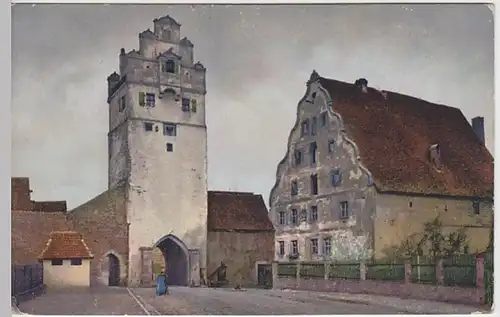 (23656) AK Dinkelsbühl, Nördlinger Tor, Stadtmühle 1915