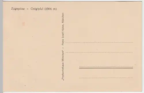 (23624) AK Zugspitze, Ostgipfel, vor 1945