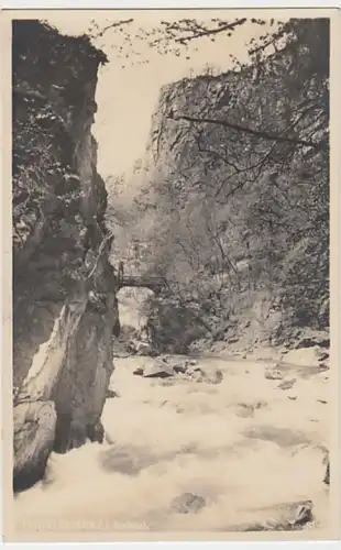 (23581) Foto AK Bodetal, Teufelsbrücke, vor 1945
