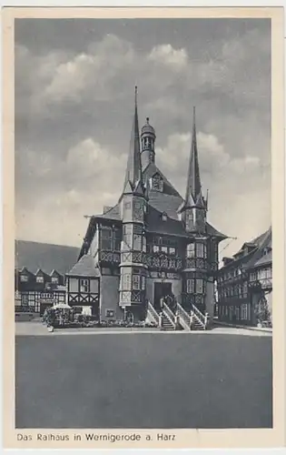 (23559) AK Wernigerode, Rathaus, vor 1945