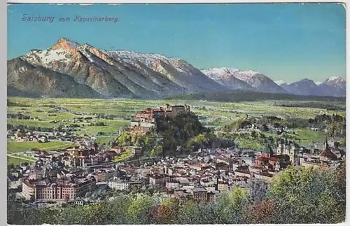 (23541) AK Salzburg, Blick vom Kapuzinerberg, vor 1945