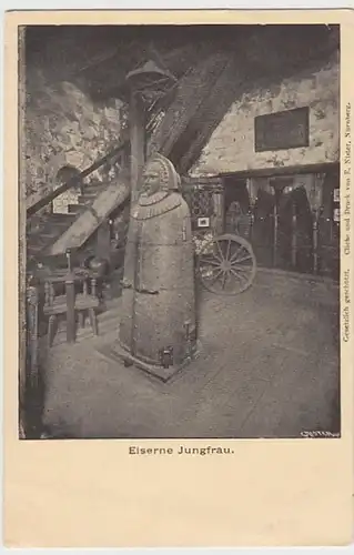 (23472) AK Nürnberg, Burg, Eiserne Jungfrau, vor 1945